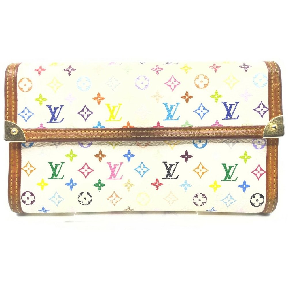 Multicolor Monogram Murakami Checkbook Wallet